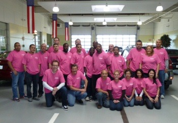 lindsay-collision-center-in-pink lindsay collision supporting breast cancer awareness