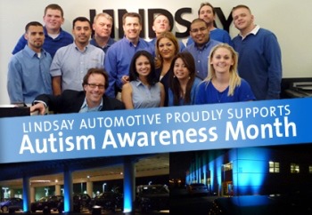 lindsay collision supporting autism awareness