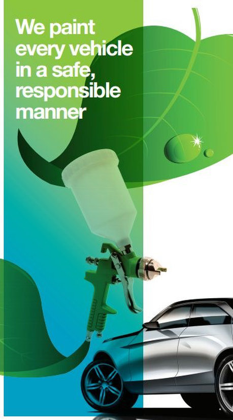 Lindsay Collision Committed to Environment Sikkens committed to the environment akzo banner