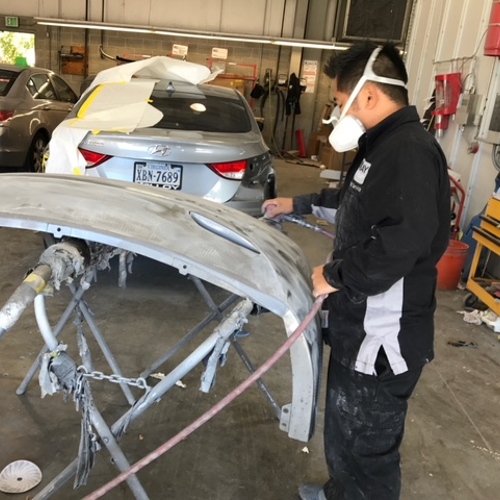 auto body repair bumper painting