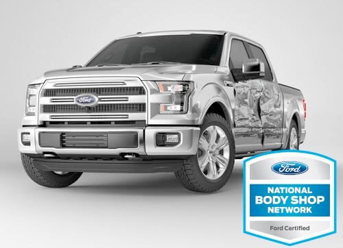 ford certified collision repair logo Lindsay Collision ford certified collision repair truck